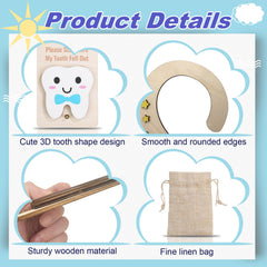 ZingFsh wooden tooth holder with smooth edges for safe handling