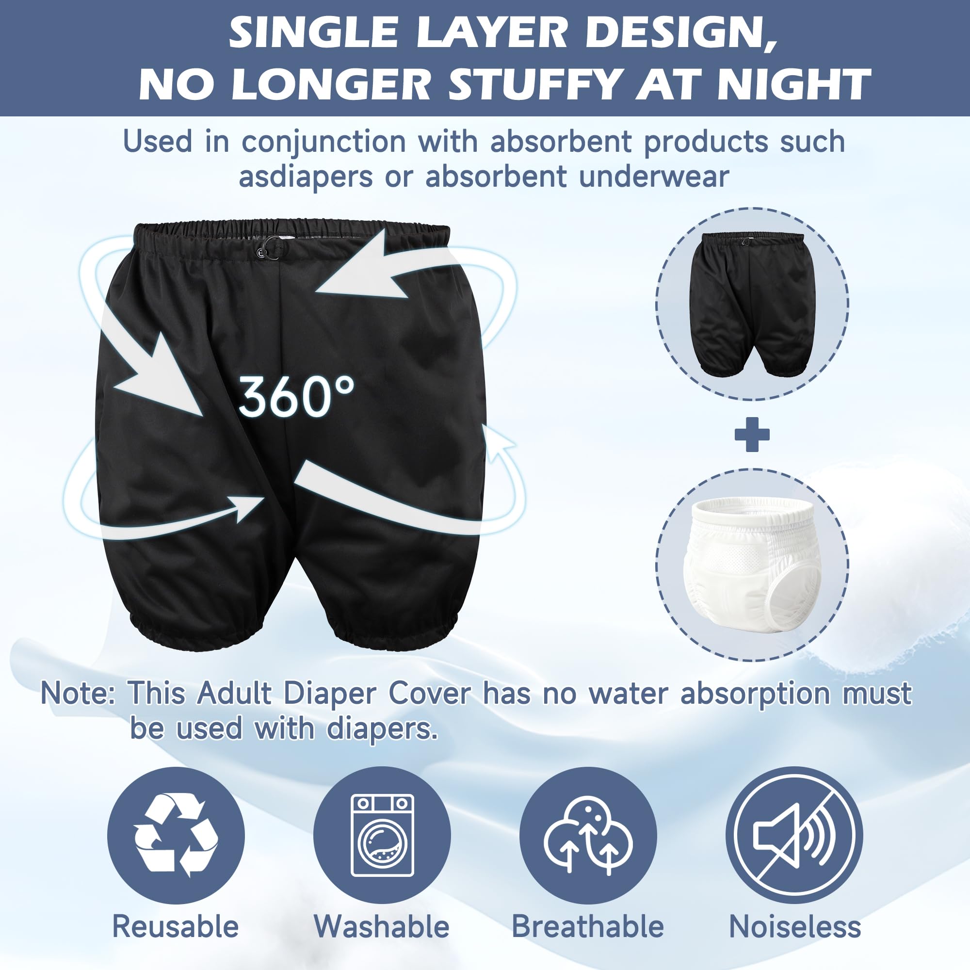 ZINGTERRA wide elastic legs ensure a non-restrictive, comfortable fit.