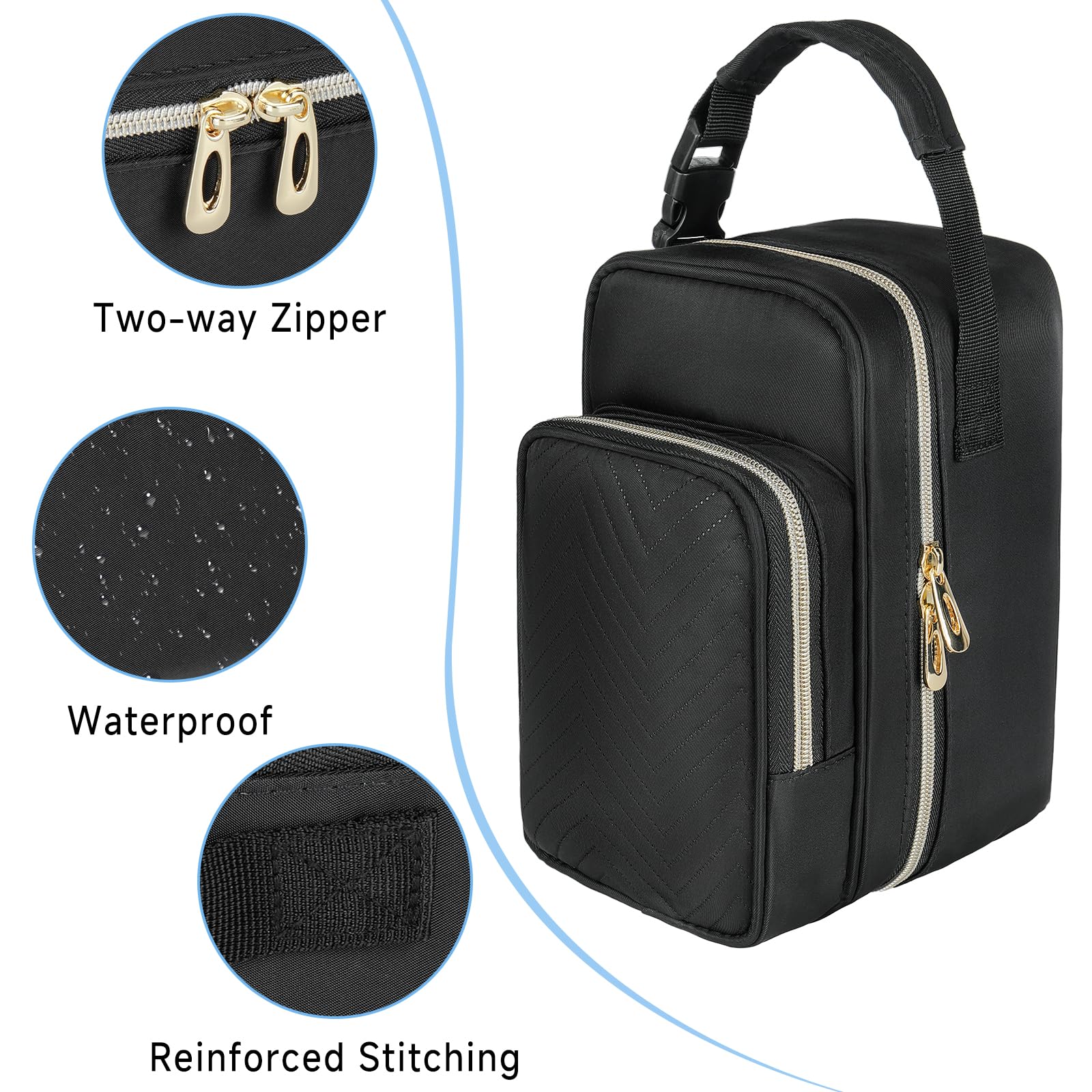 ZIOZERTT insulated main compartment keeps breastmilk cold during outings
