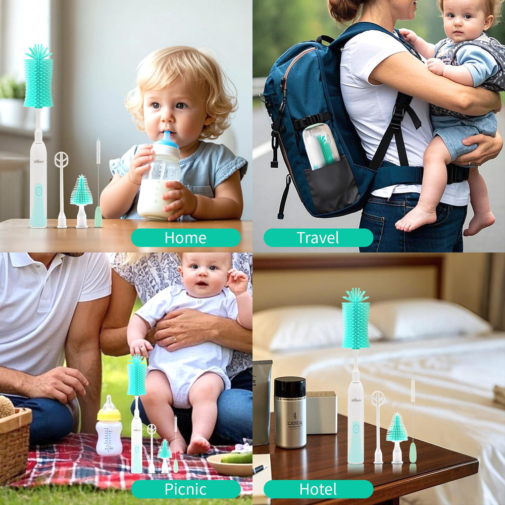 ZIOXX gift-ready packaging for new moms traveling with baby bottles.