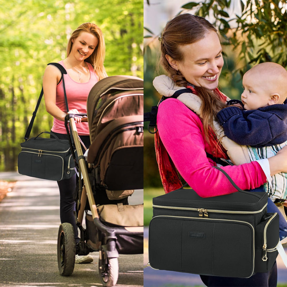 ZIOZERTT bag side pockets provide quick access to pumping essentials