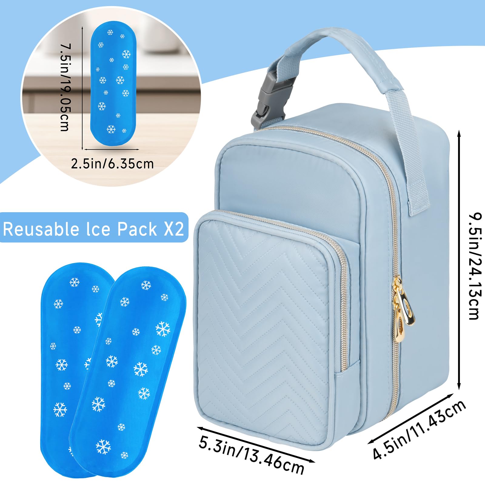 ZIOZERTT cooler back pocket for accessories and bags