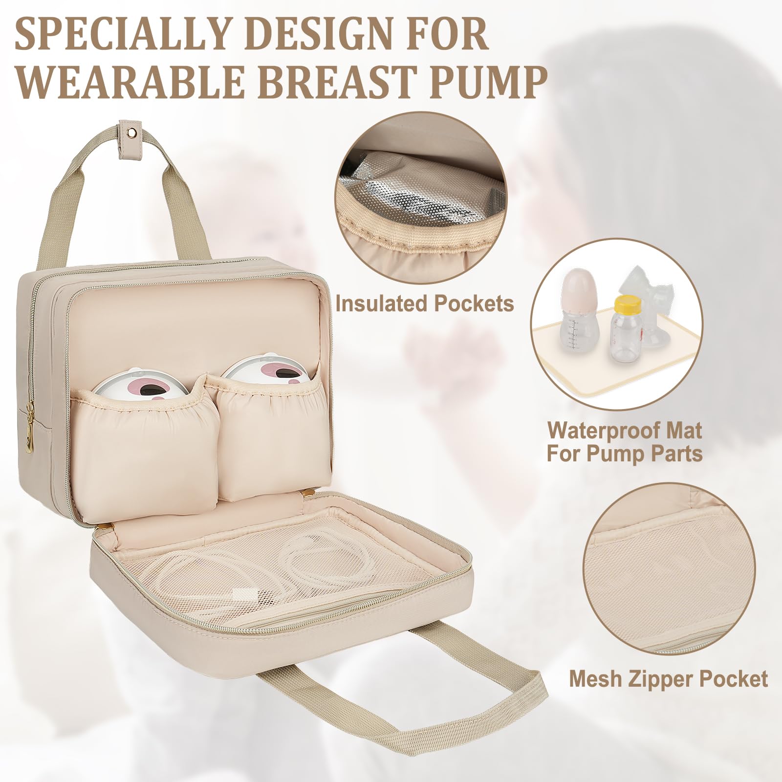 ZIOZERTT cooler bag with ice pack helps maintain freshness on outings