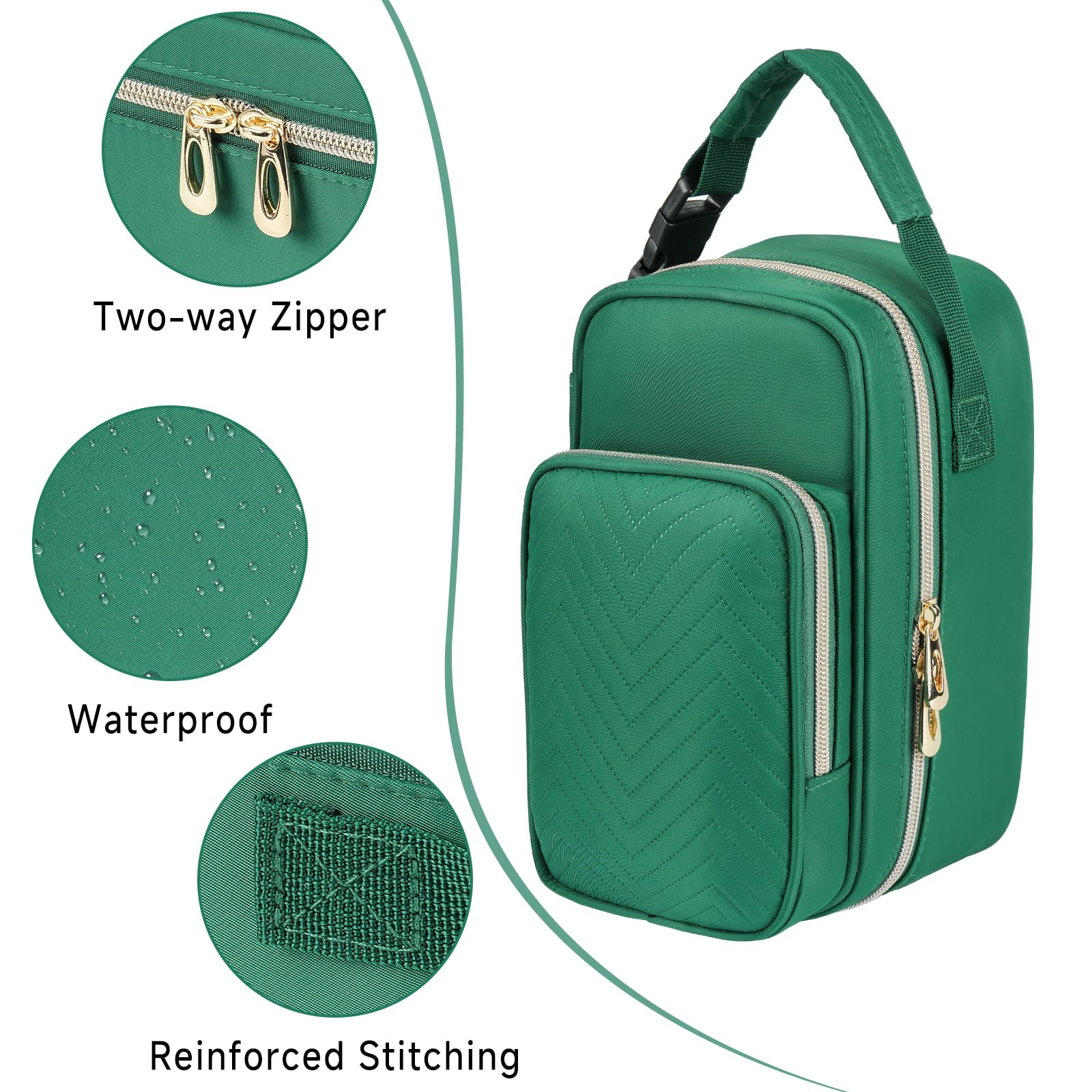 ZIOZERTT breastmilk cooler bag includes two ice packs for reliable cooling.