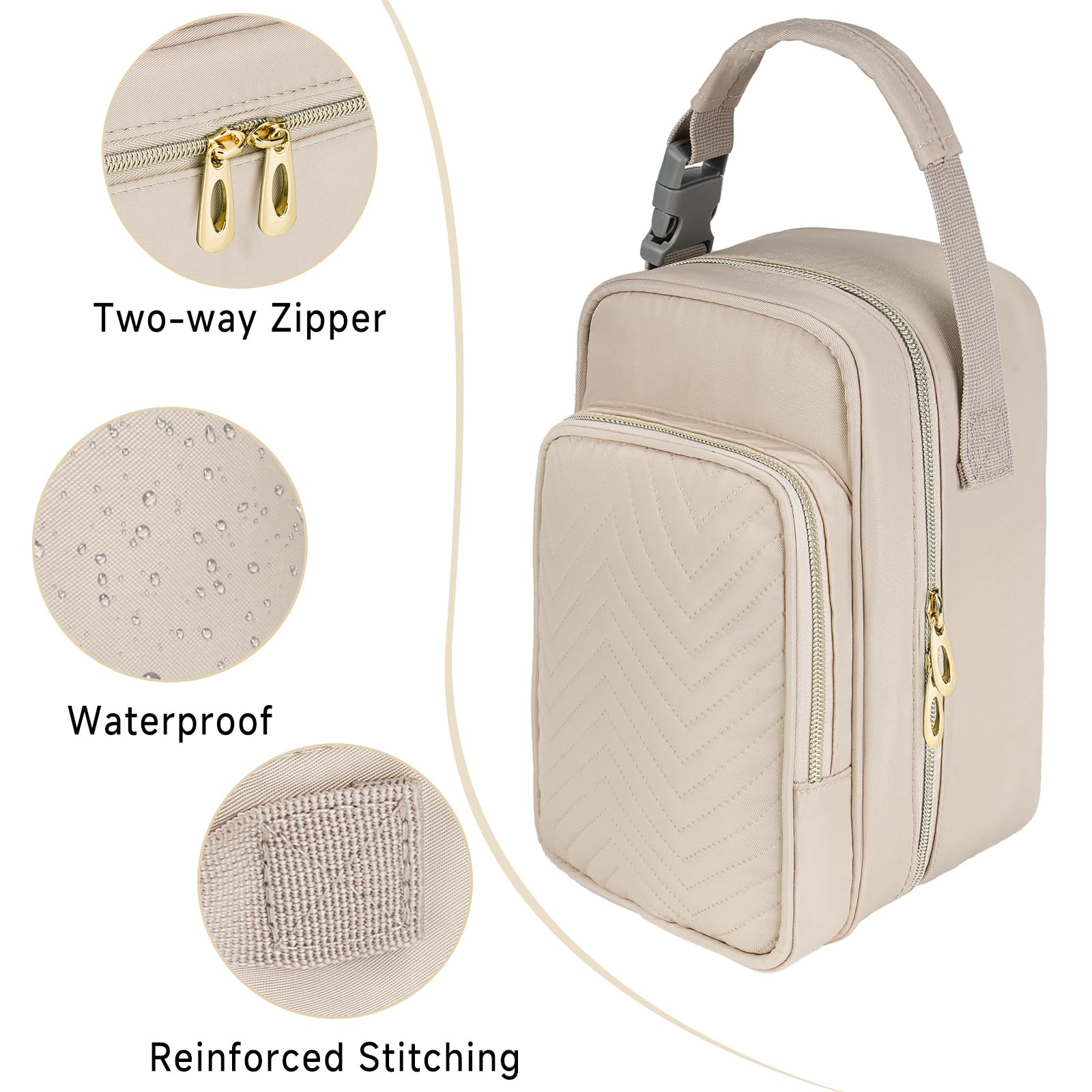ZIOZERTT main compartment holds milk bags and ice packs securely