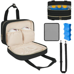 ZIOZERTT breastmilk cooler travel bag keeps milk cold on the go.