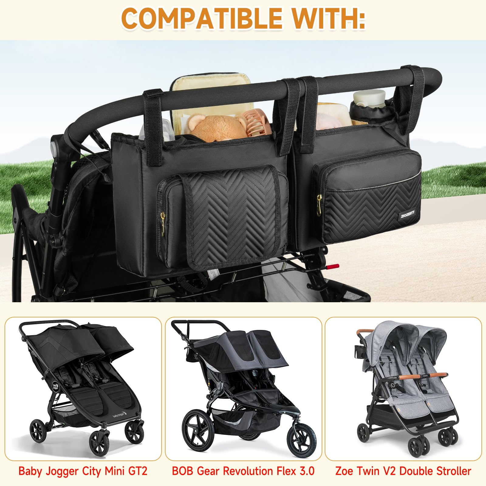 ZIOZERTT organizer compatible with City Mini GT2 for quick essentials.