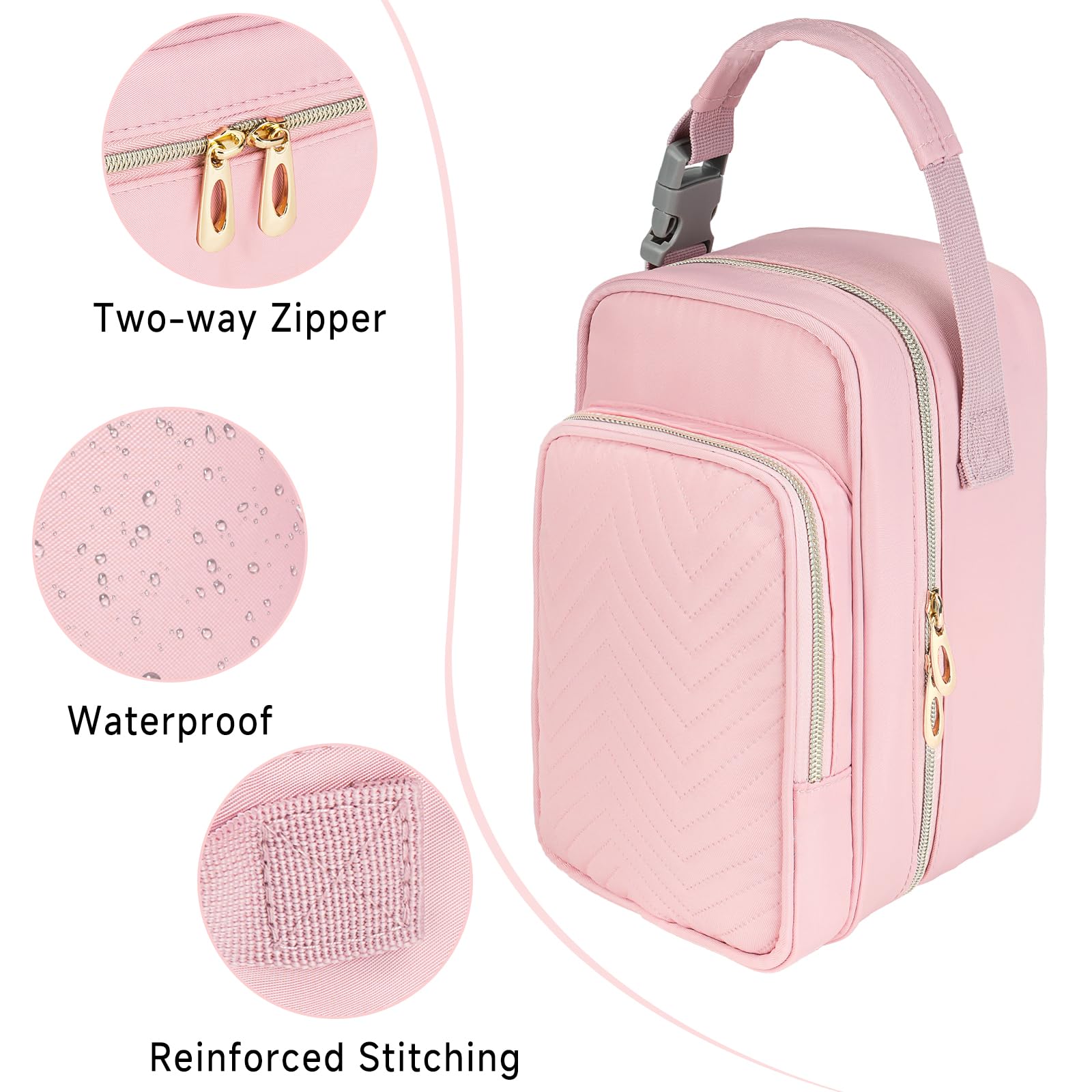 ZIOZERTT front pocket stores bags and accessories.