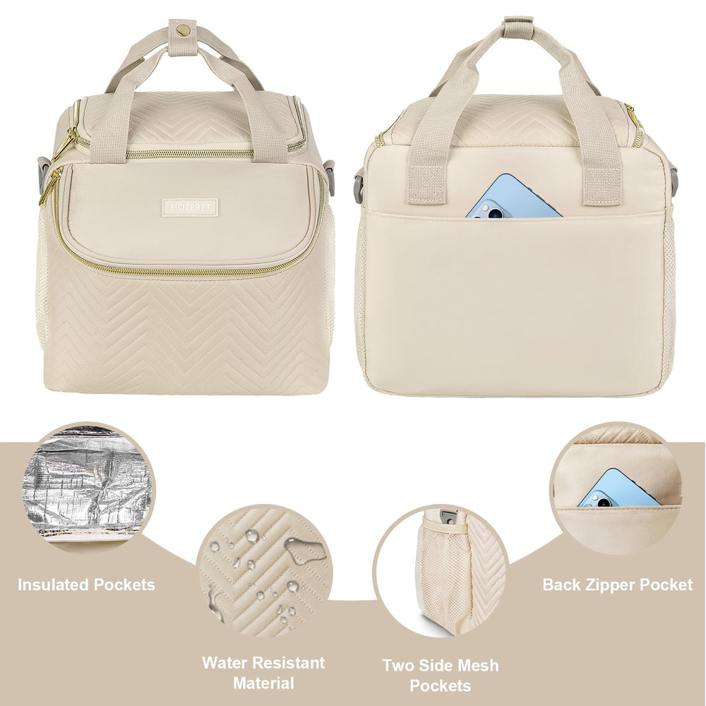 ZIOZERTT ice pack included for convenient on-the-go cooling.