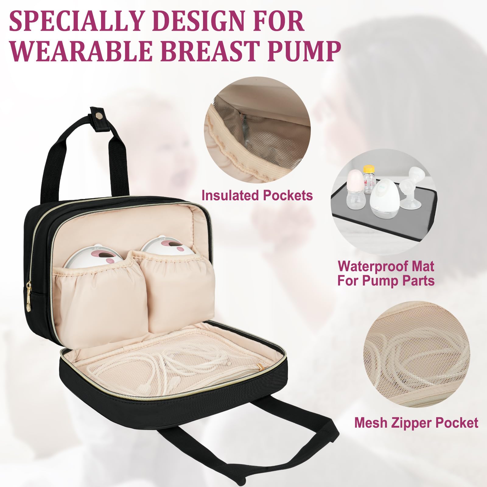 ZIOZERTT ice pack included for reliable cooling during outings.