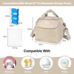 ZIOZERTT insulated cooler preserves breastmilk freshness during transport.