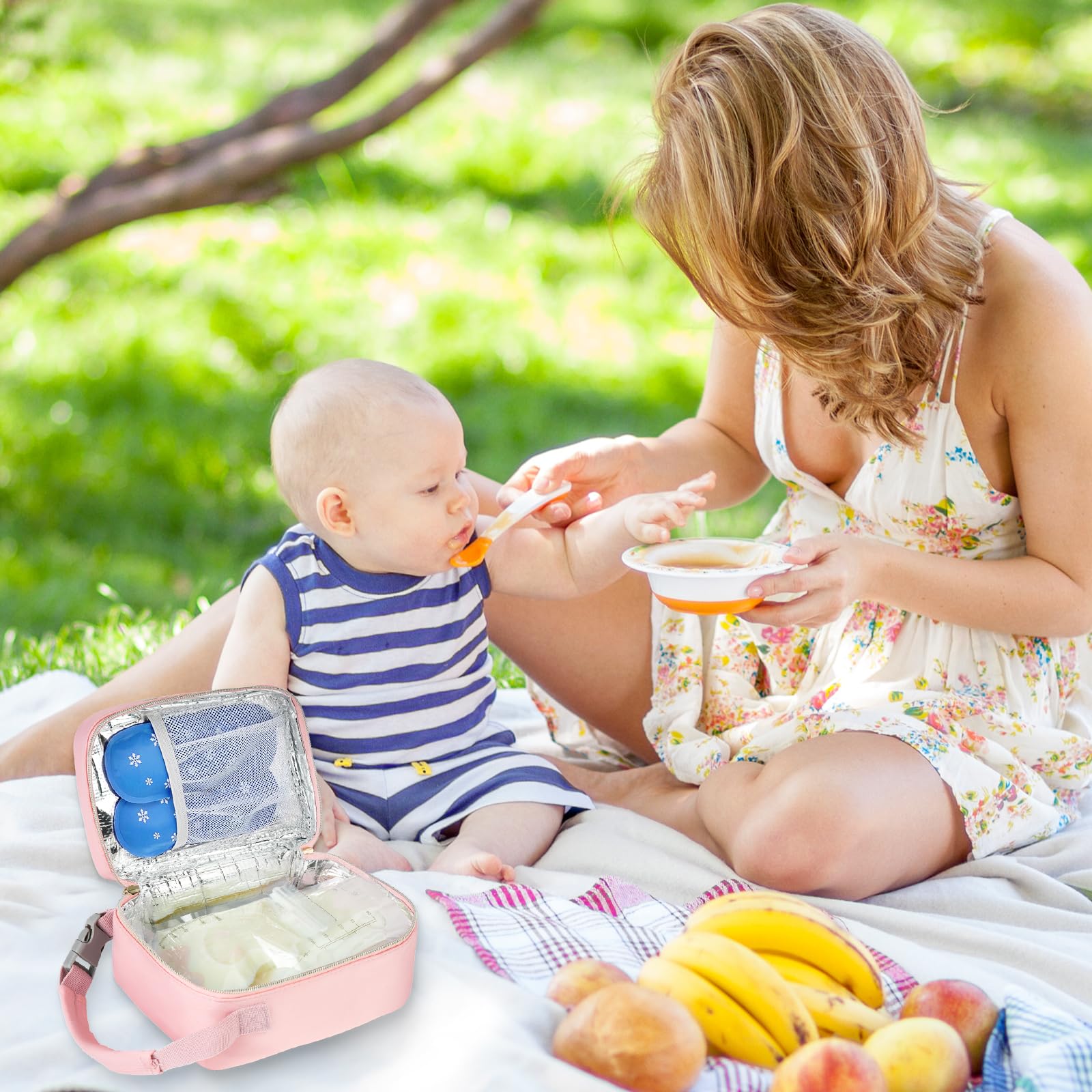 ZIOZERTT multifunctional bag doubles as lunch or cosmetic bag.