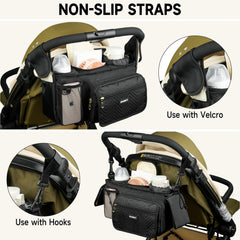 ZIOZERTT non-slip buckles secure the organizer on the handlebar