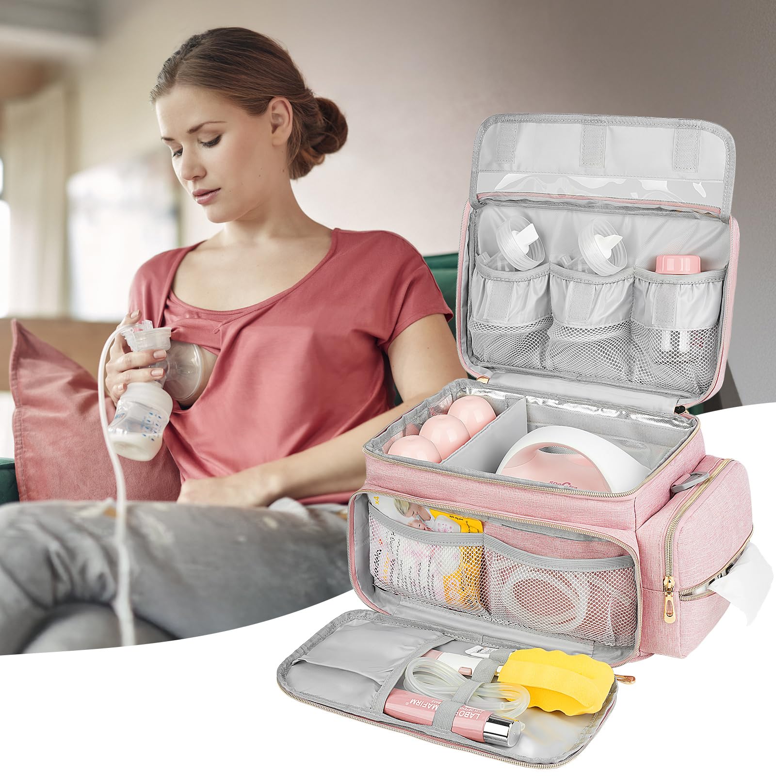ZIOZERTT Spectra bag carrying system with top handle and detachable strap.