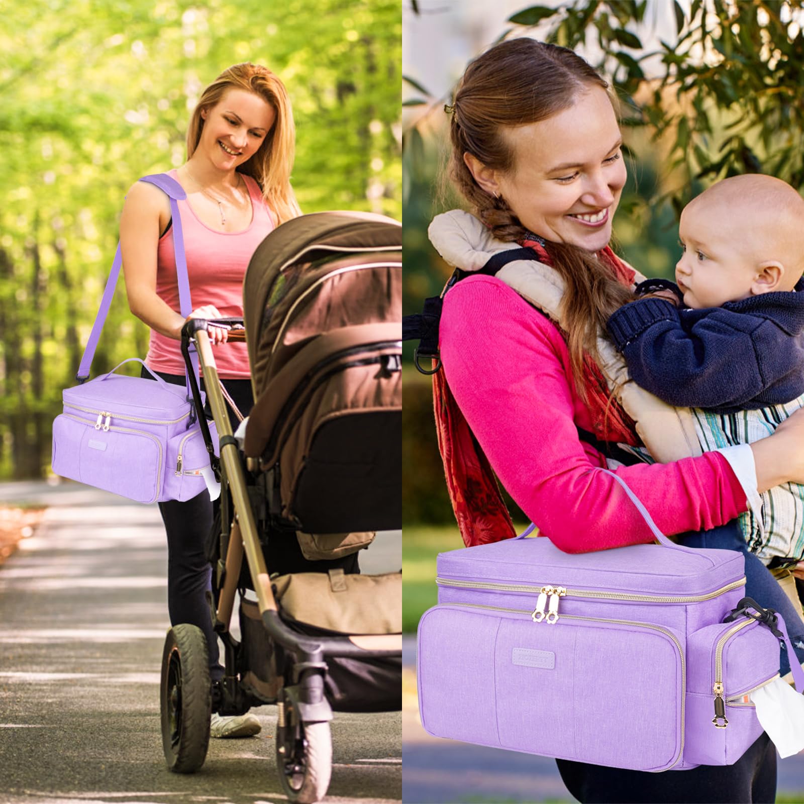 ZIOZERTT Spectra S1/S2 bag in purple is travel‑ready and stylish.