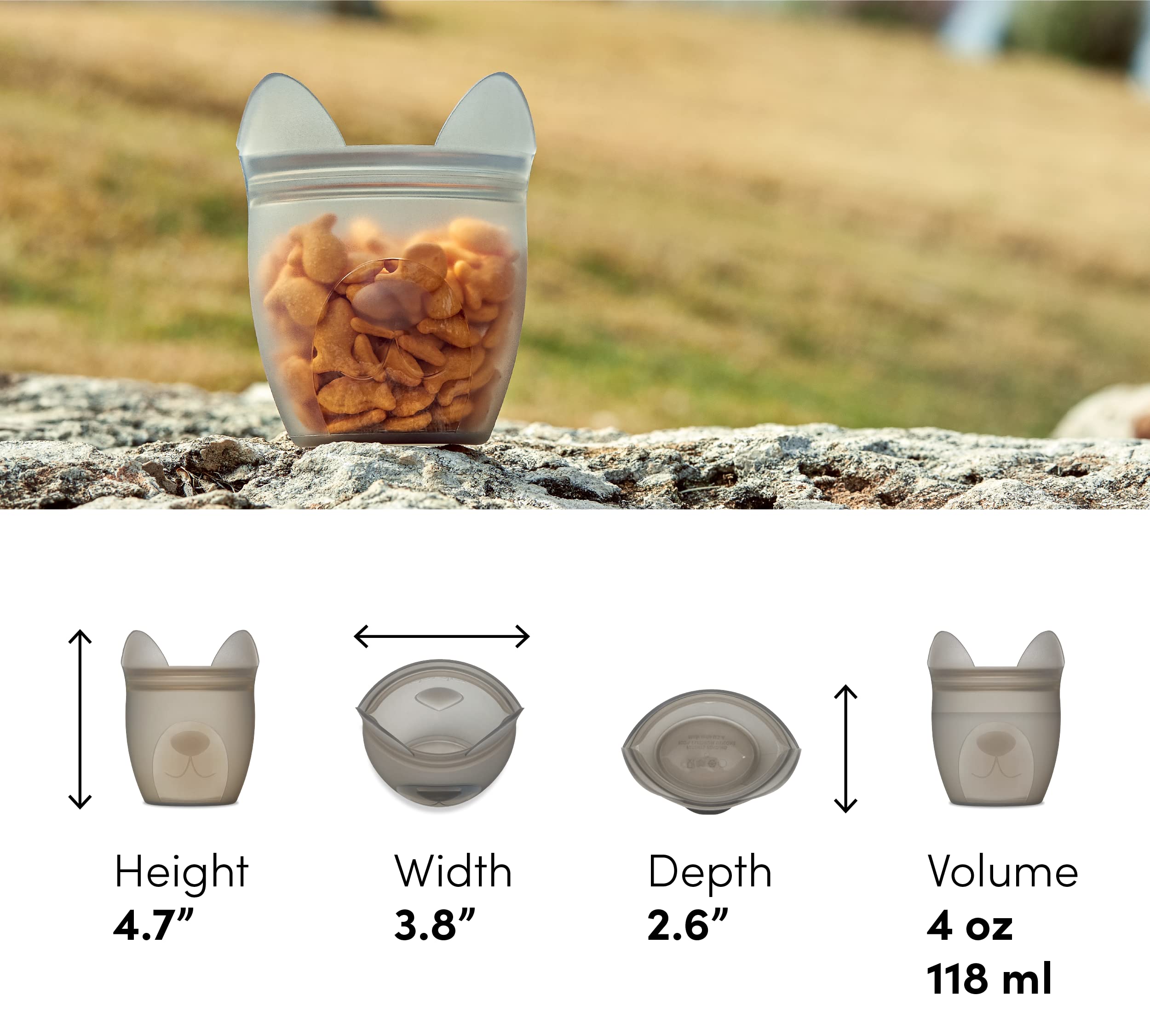 Zip Top baby snack container dishwasher-safe for effortless cleaning.