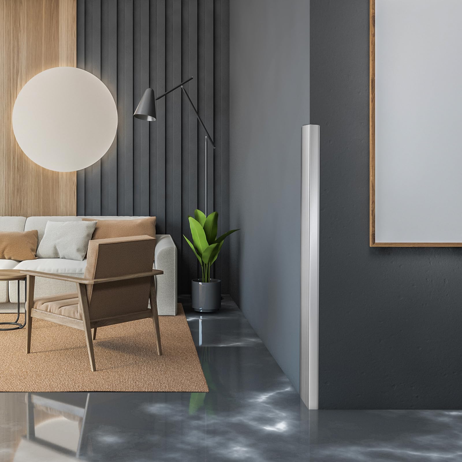 Zipcase six-pack protects wall corners in busy commercial environments.
