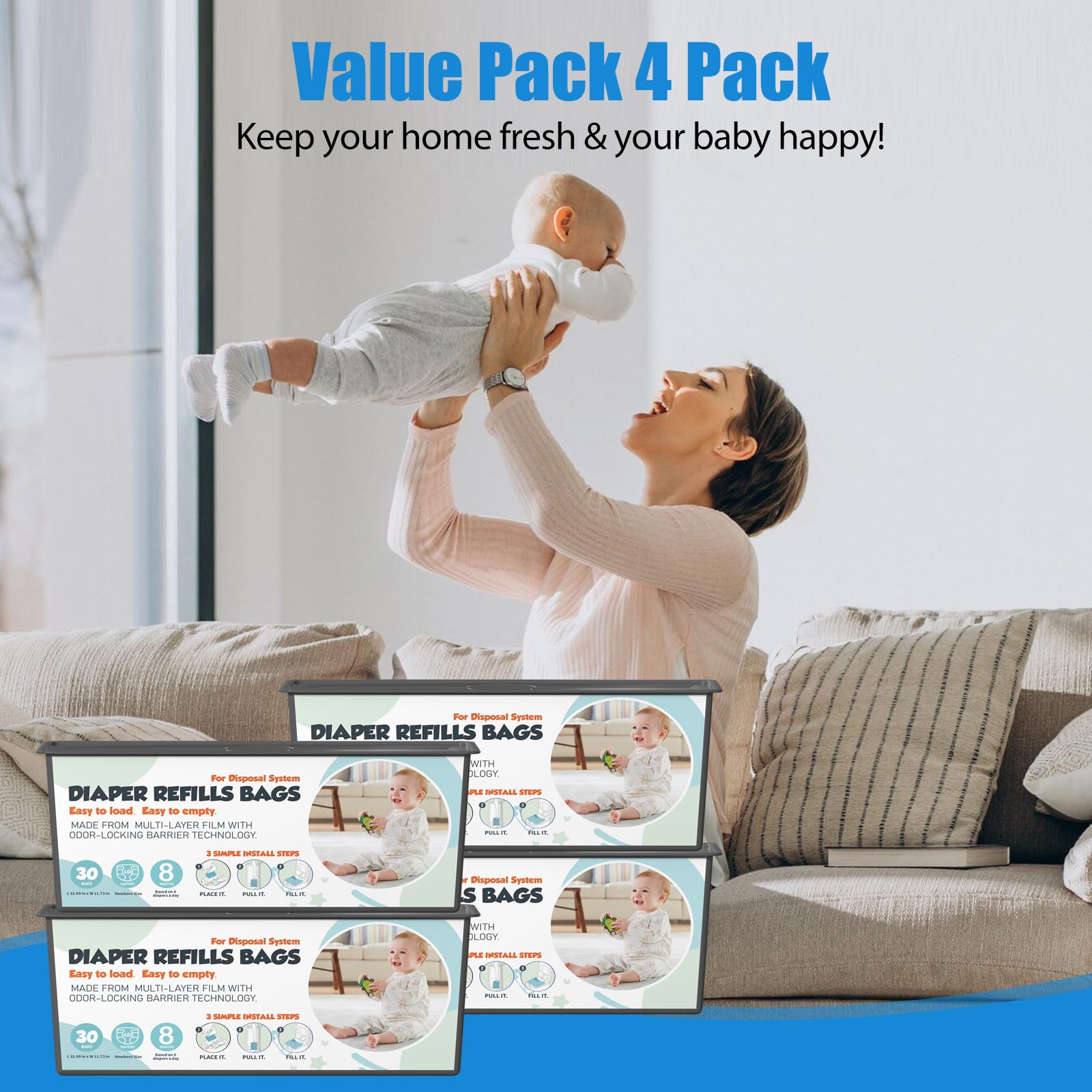The odor-lock barrier seals on both sides to prevent leaks.