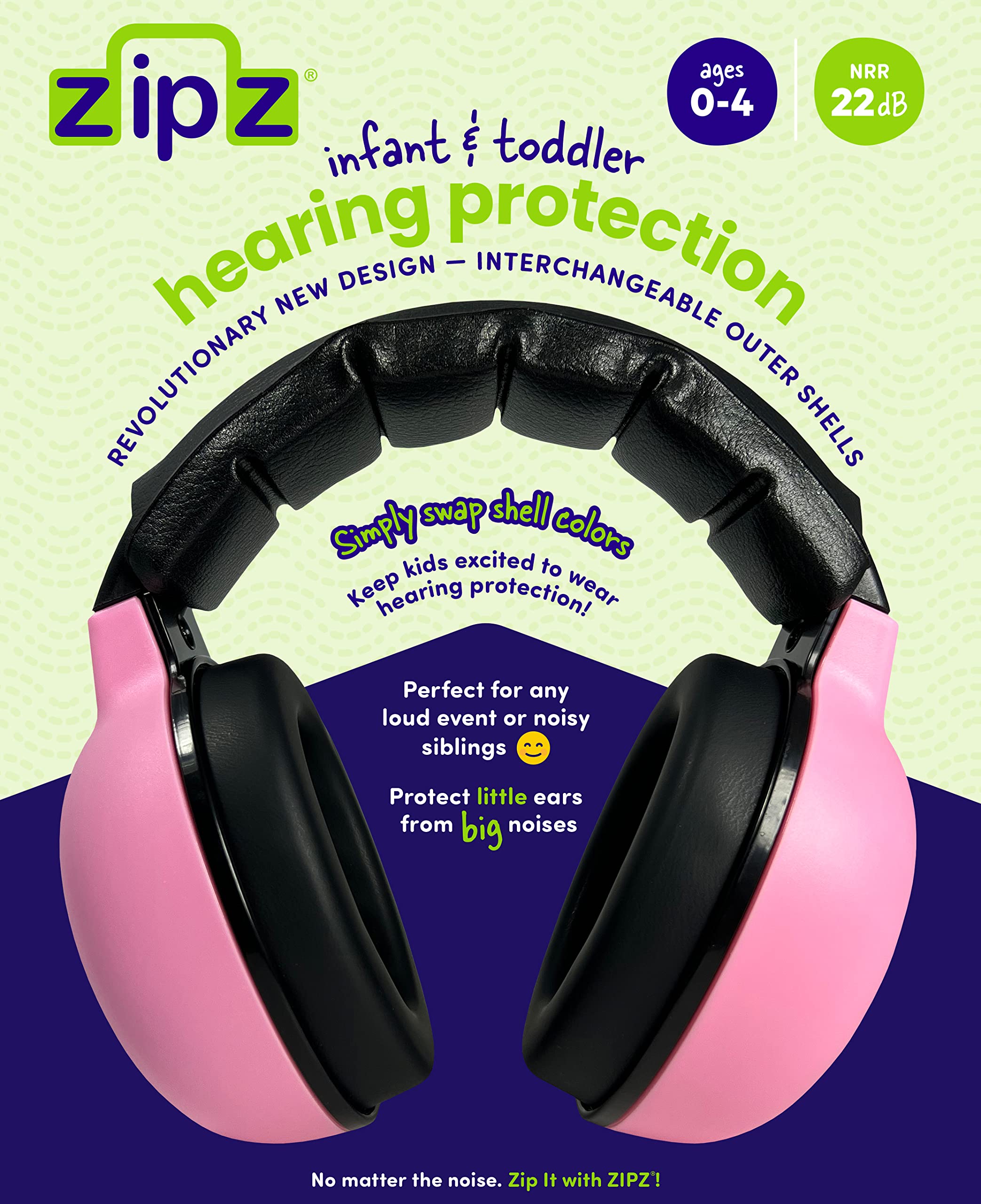ZIPZ cushioned earcups delivering gentle comfort for small ears