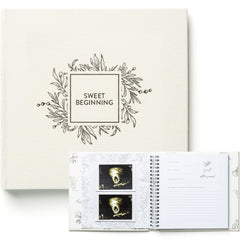 ZIRI & ZANE keepsake journal cover shows linen texture with silver foil for a premium look