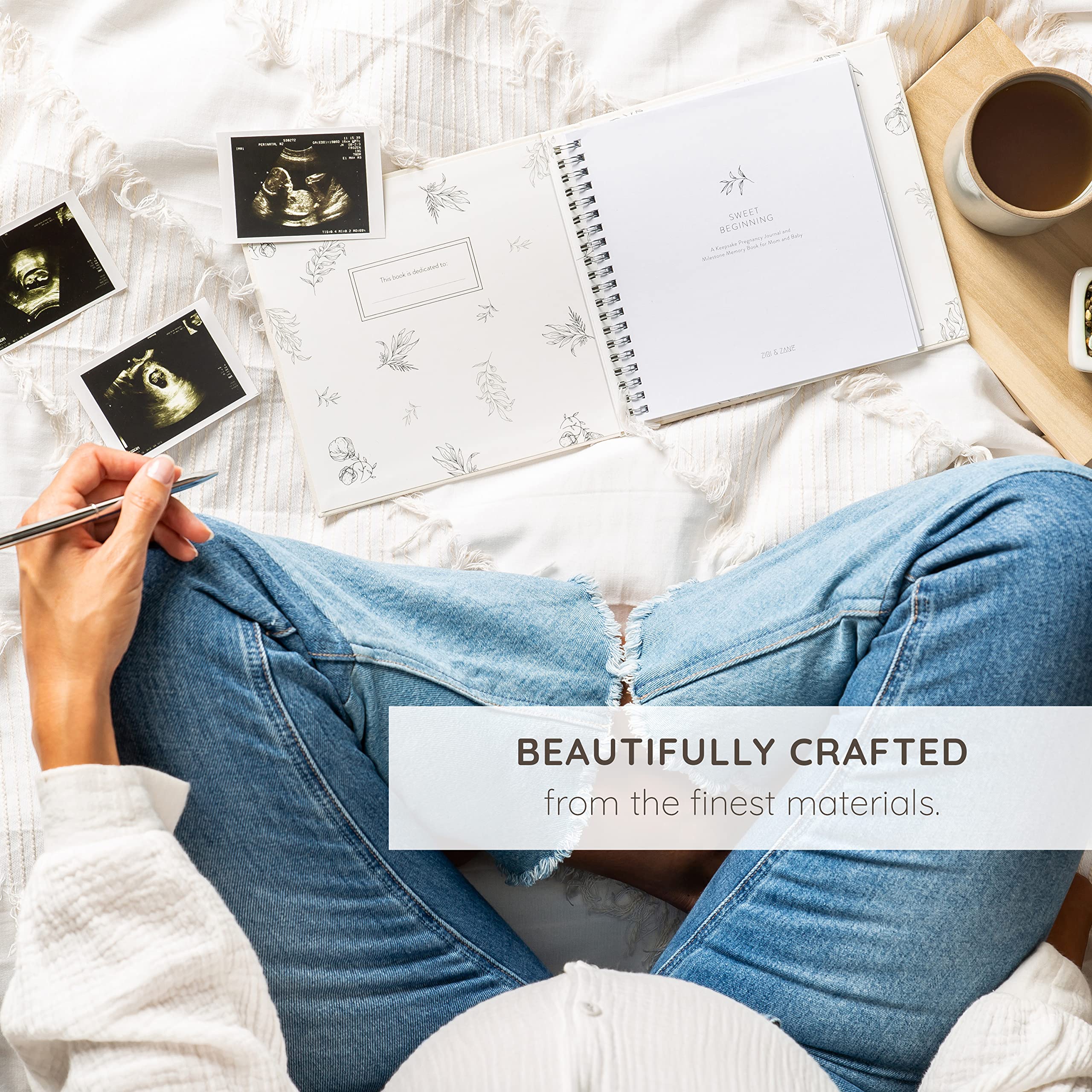 ZIRI & ZANE keepsake journal birth plan pages help you record details