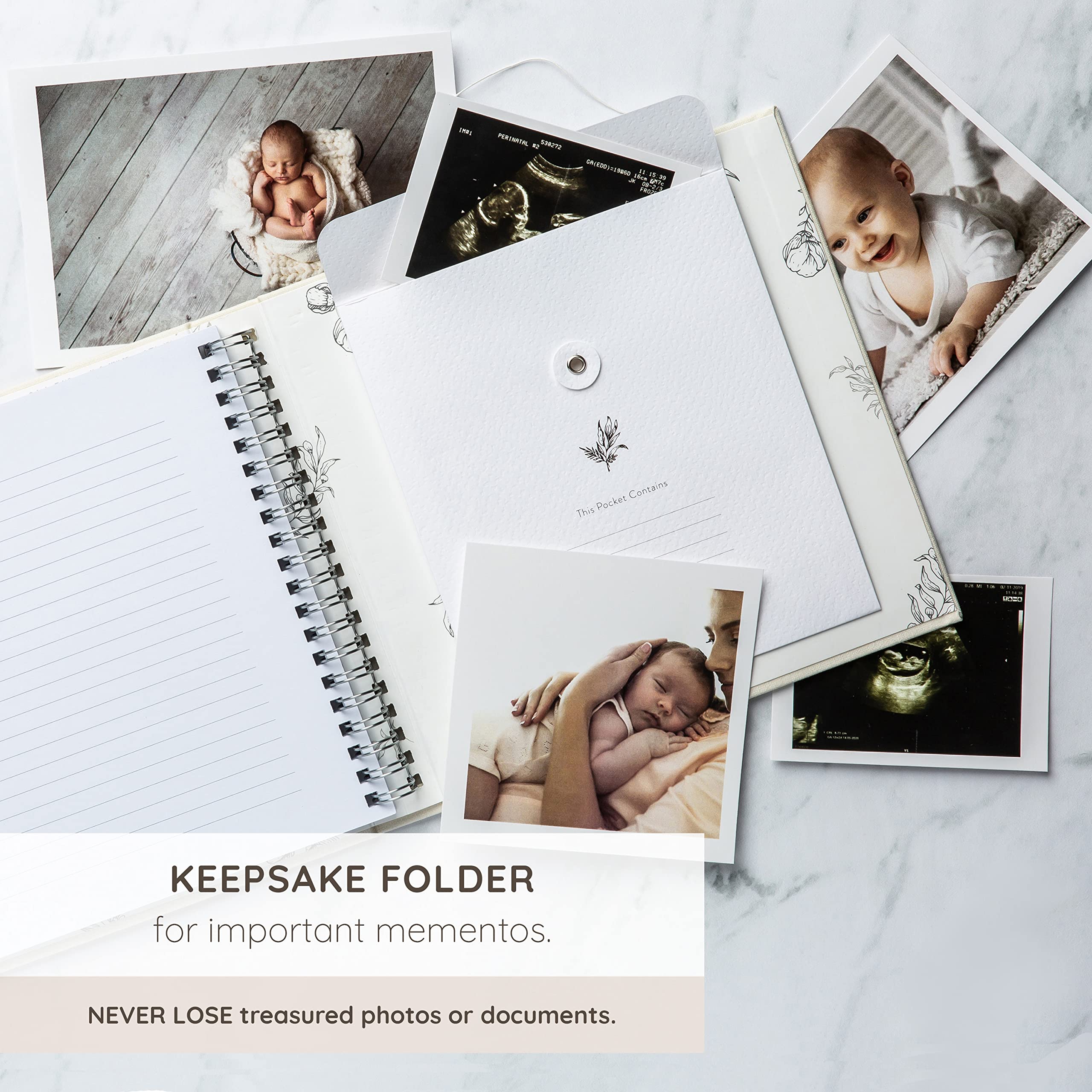ZIRI & ZANE keepsake journal photo spaces fit 4x6 and smaller prints