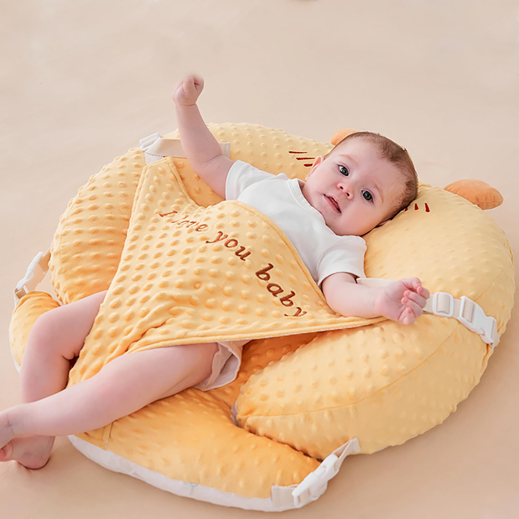 ZIXNEXKOO breastfeeding pillow assembly view for quick setup and sturdy support