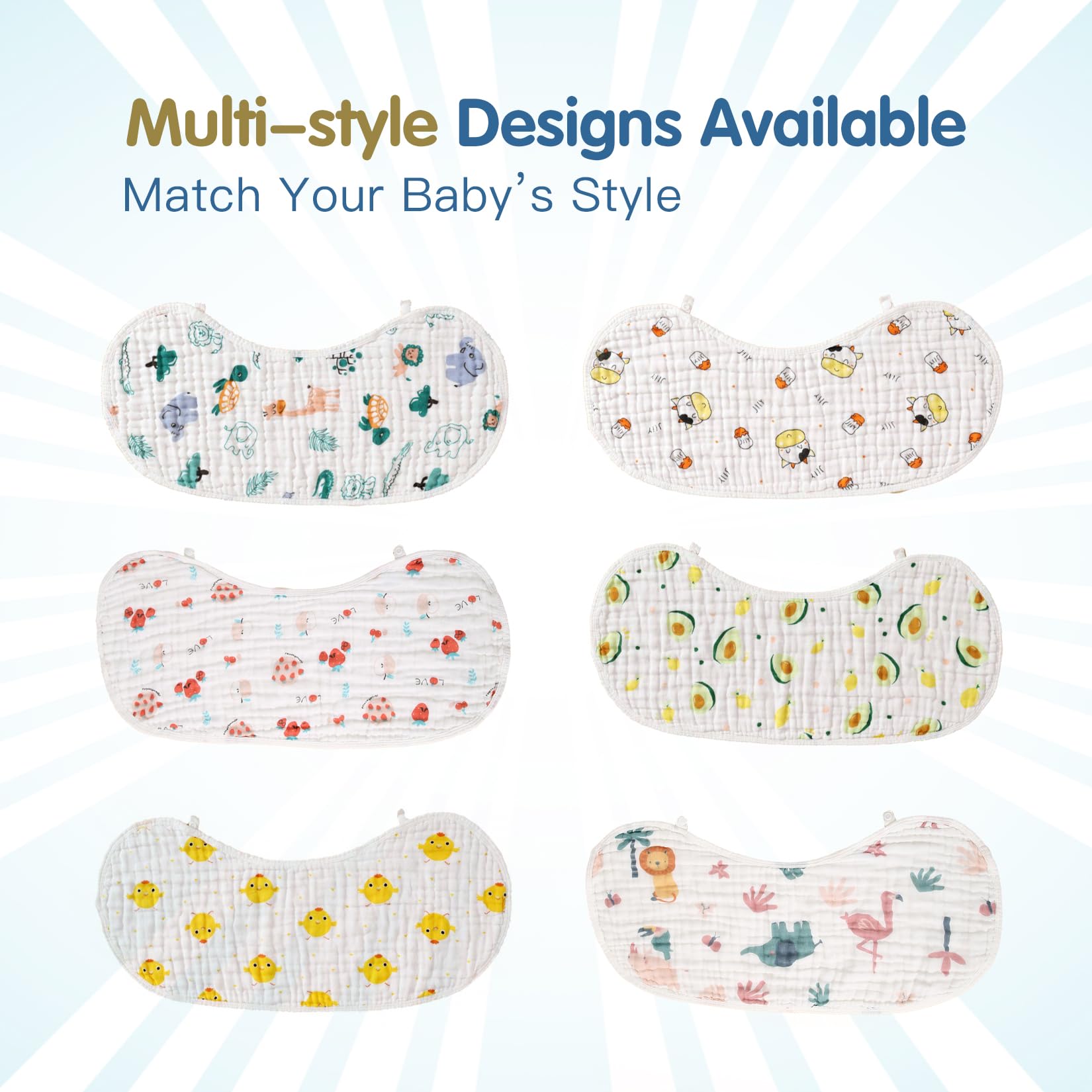ZIXNEXKOO pre-washed burp cloths ready for newborn use