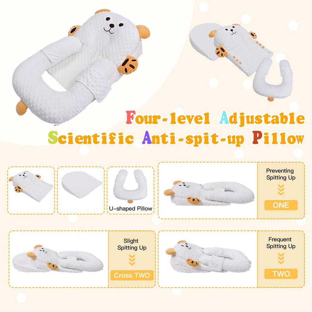 ZIXNEXKOO nursing pillow shows high-resilient fill supporting stable feeding.