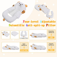 ZIXNEXKOO nursing pillow shows high-resilient fill supporting stable feeding.