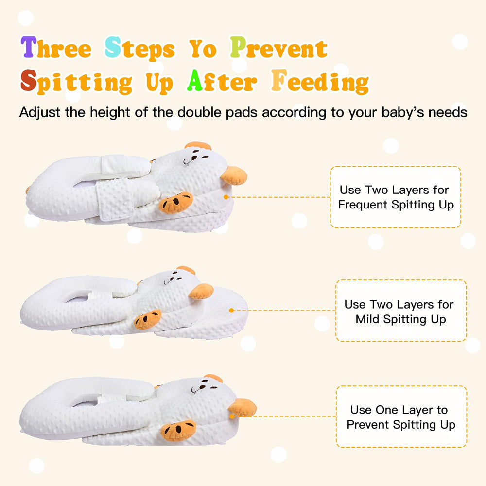 Close-up of ZIXNEXKOO nursing pillow illustrating natural feeding posture.
