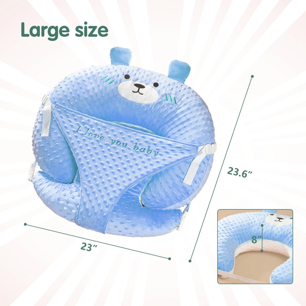 ZIXNEXKOO pillow surface supports close feeding contact during feeds.