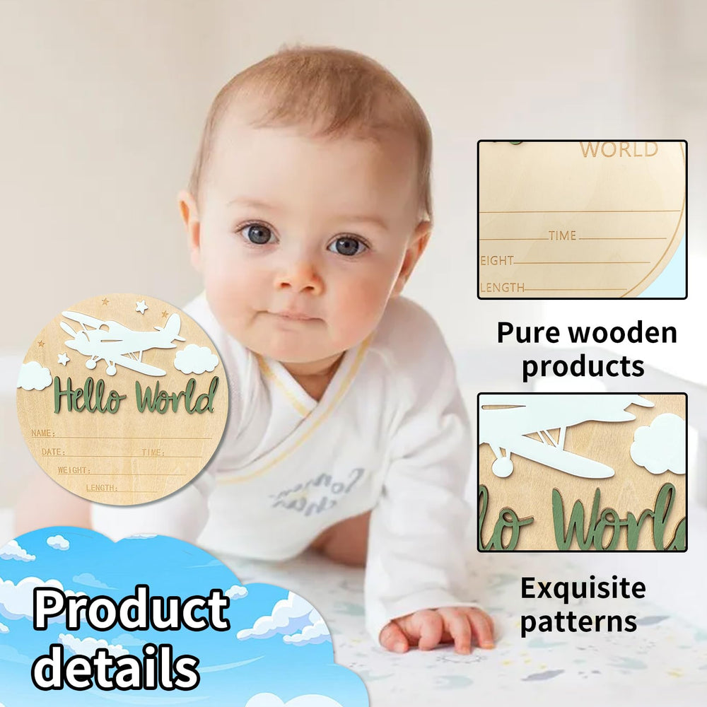 Ziyutam birth details board helps record name, date, time, weight, and length for keepsakes.