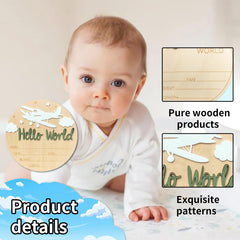 Ziyutam birth details board helps record name, date, time, weight, and length for keepsakes.