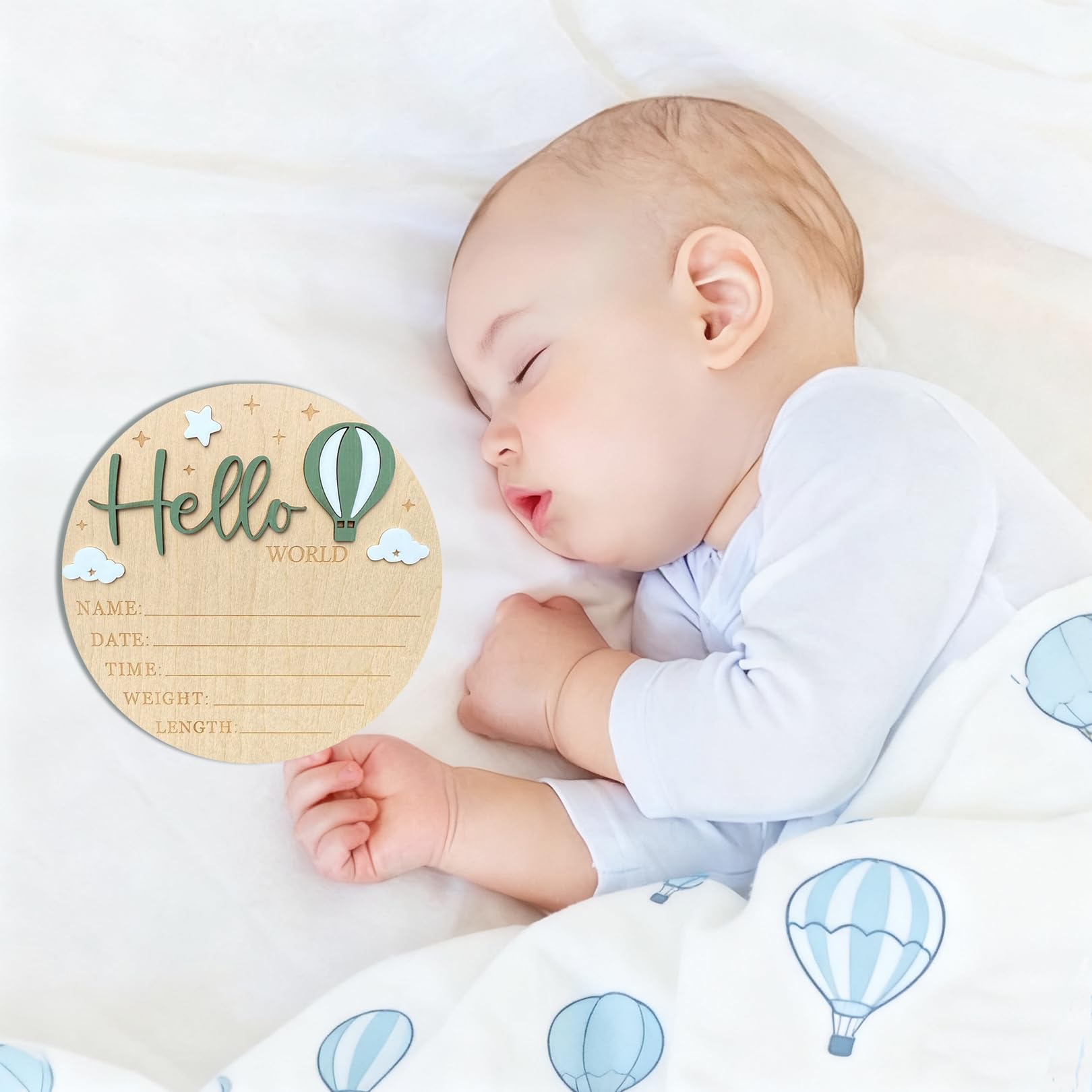 Ziyutam milestone-fields sign offers clear spaces for name, date, time, and measurements.