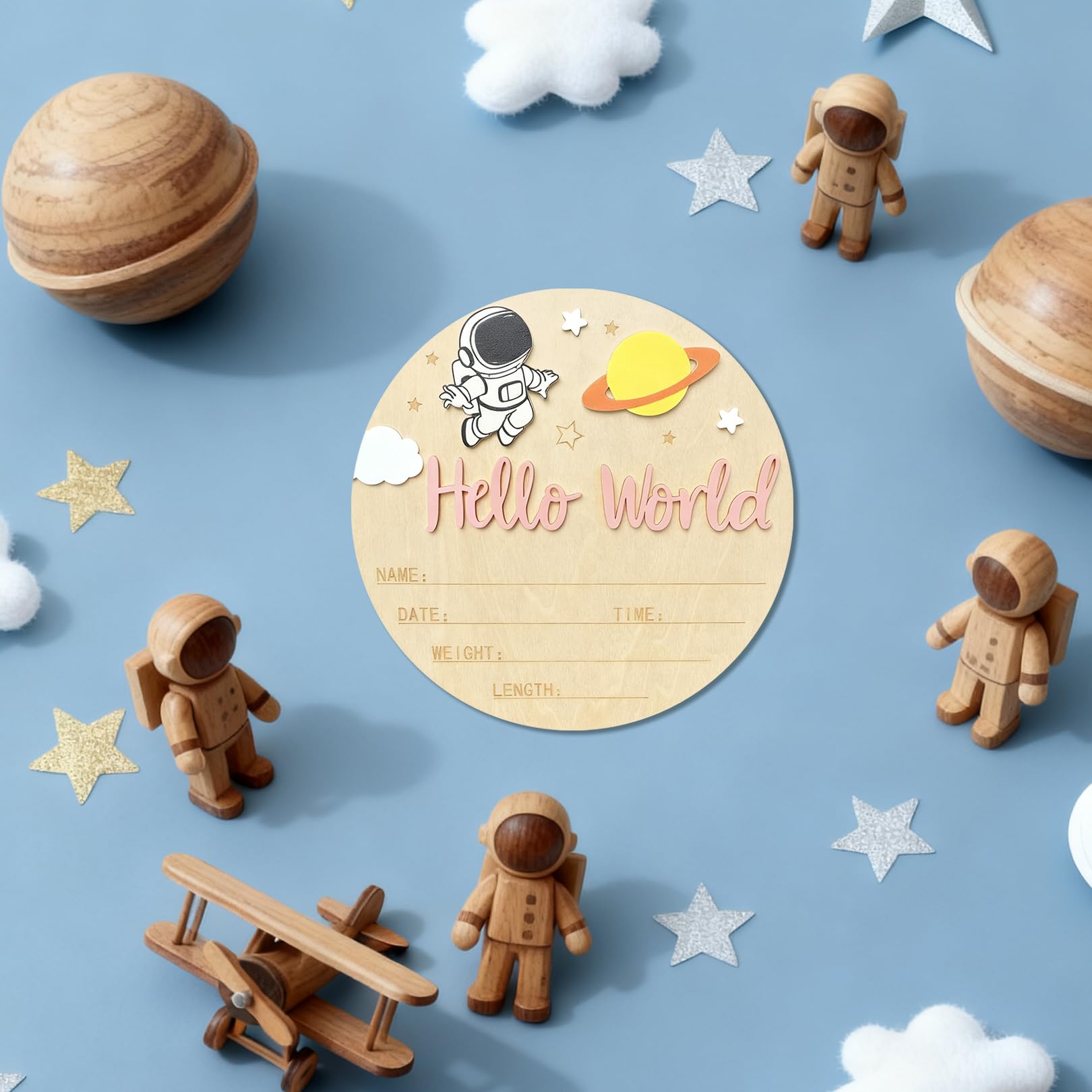 Ziyutam baby photo prop display in a cozy nursery setup