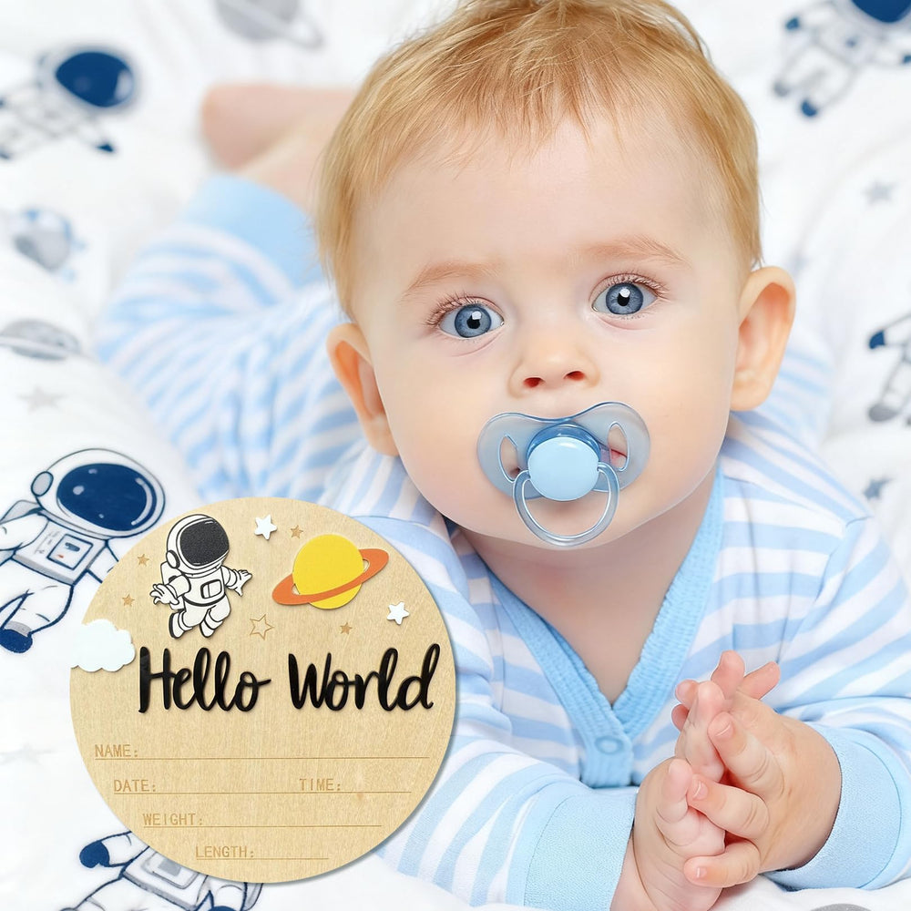 Ziyutam newborn name personalization on a wooden sign