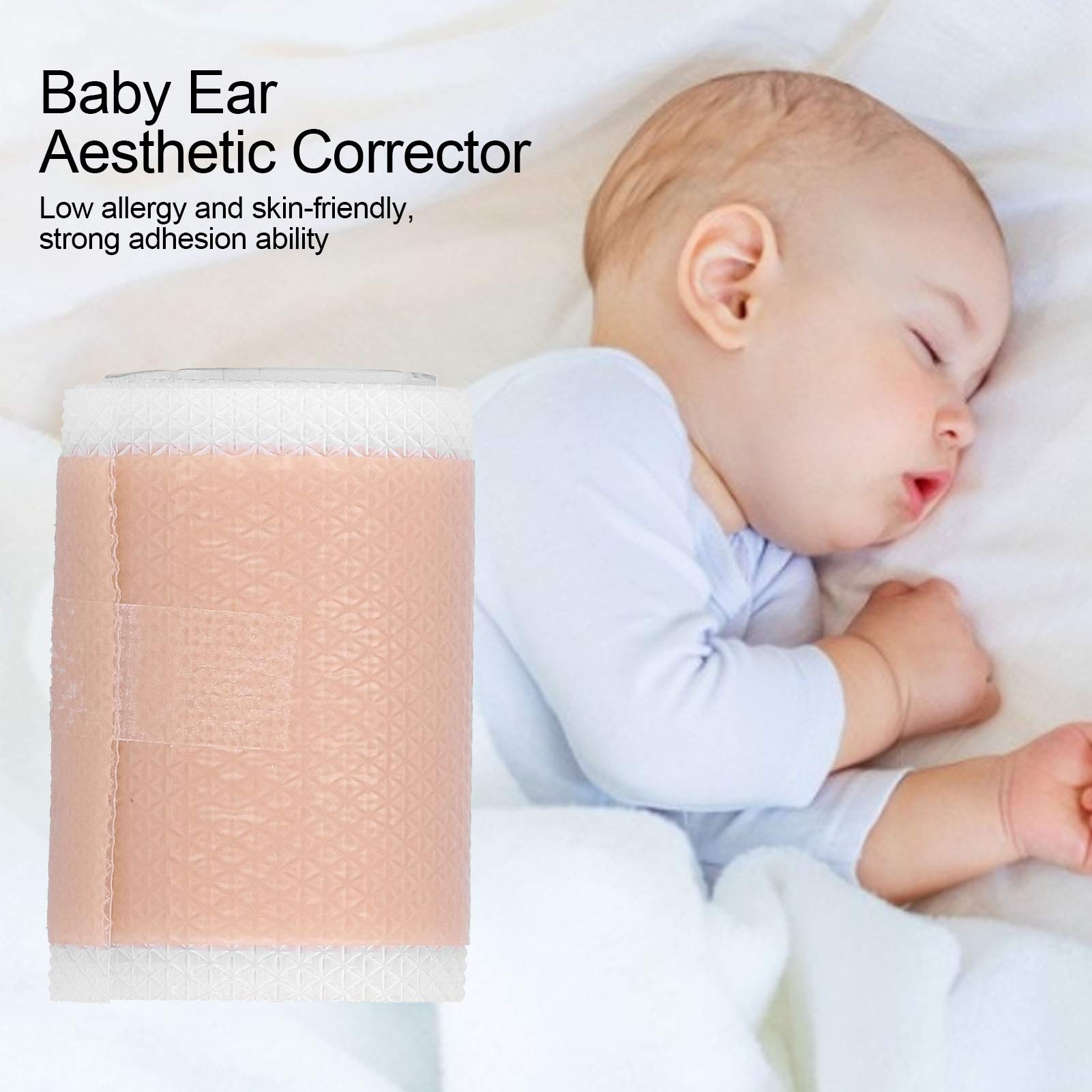 ZJchao baby ear correction sticker, easy home application guide.