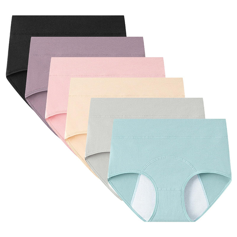 ZJHTK high-waist incontinence panties front view showing full-coverage design