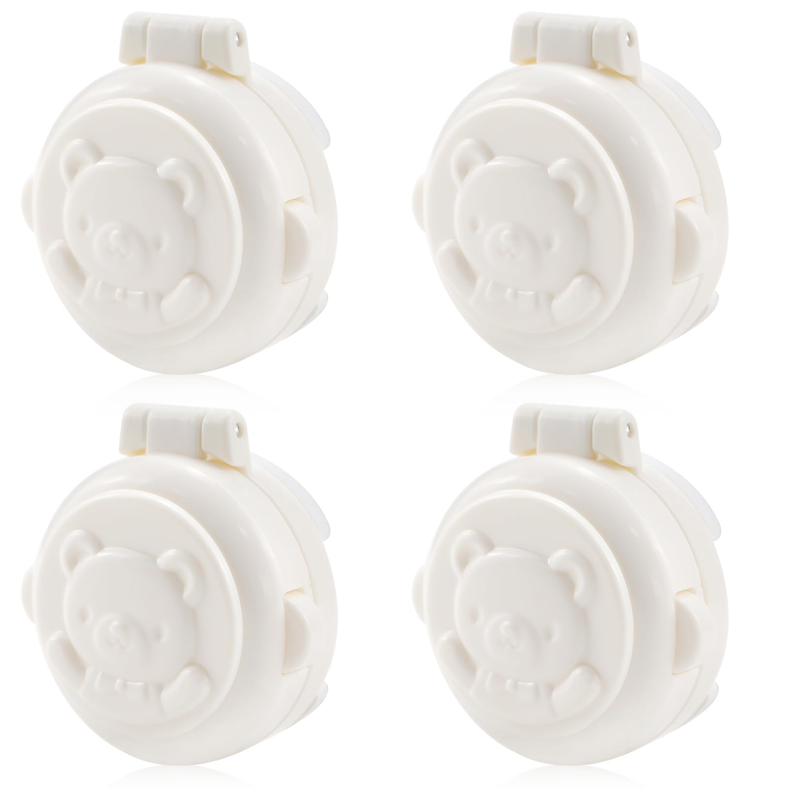ZJIVQO 4Pcs child safety button lock protects curious kids from risky controls
