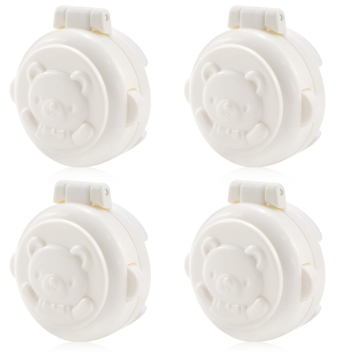 ZJIVQO 4Pcs child safety button lock protects curious kids from risky controls