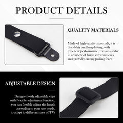 ZJIVQO adjustable-length straps fit various TVs and furniture.