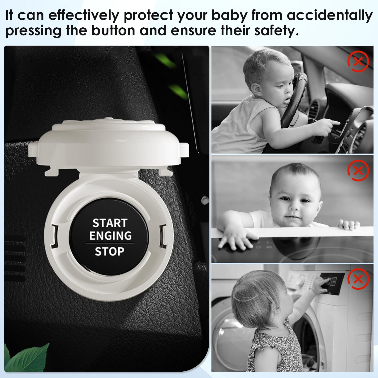 ZJIVQO rugged button cover for busy households protects against accidental presses