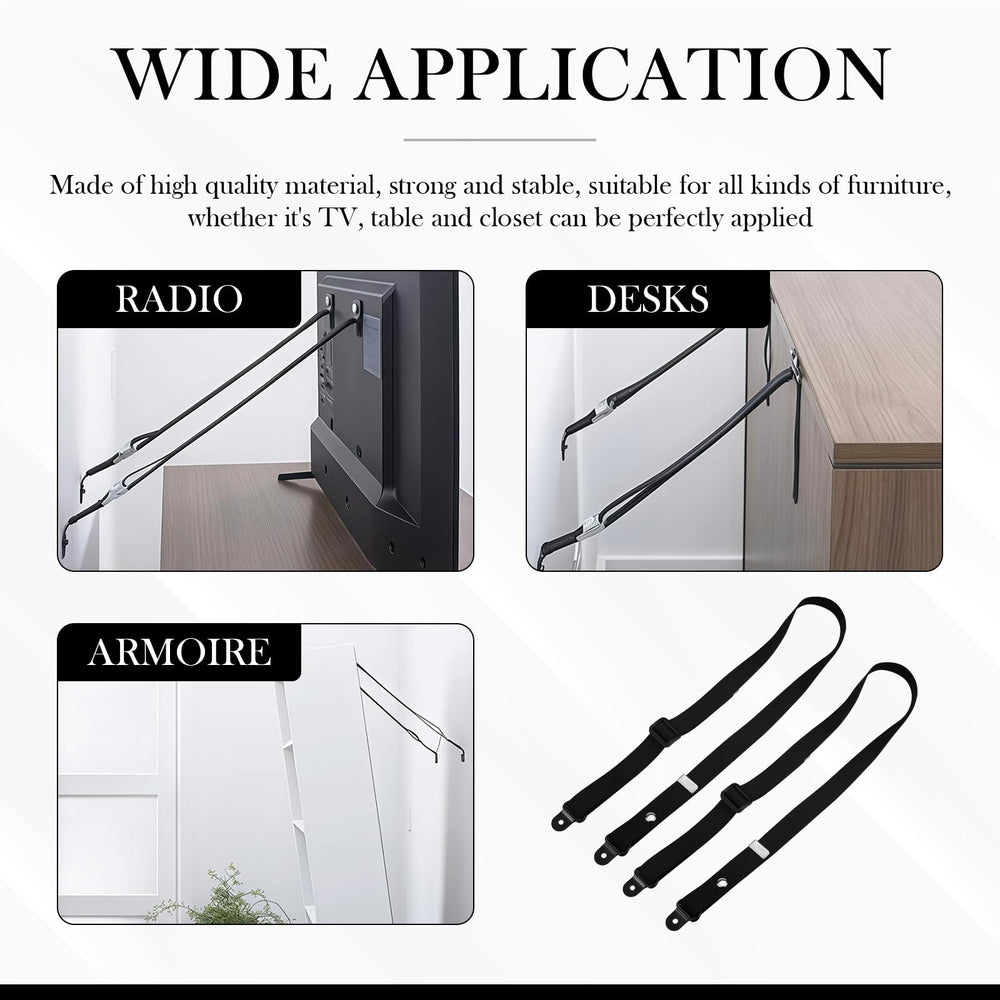 ZJIVQO heavy-duty anchors for long-lasting anti-tip protection.