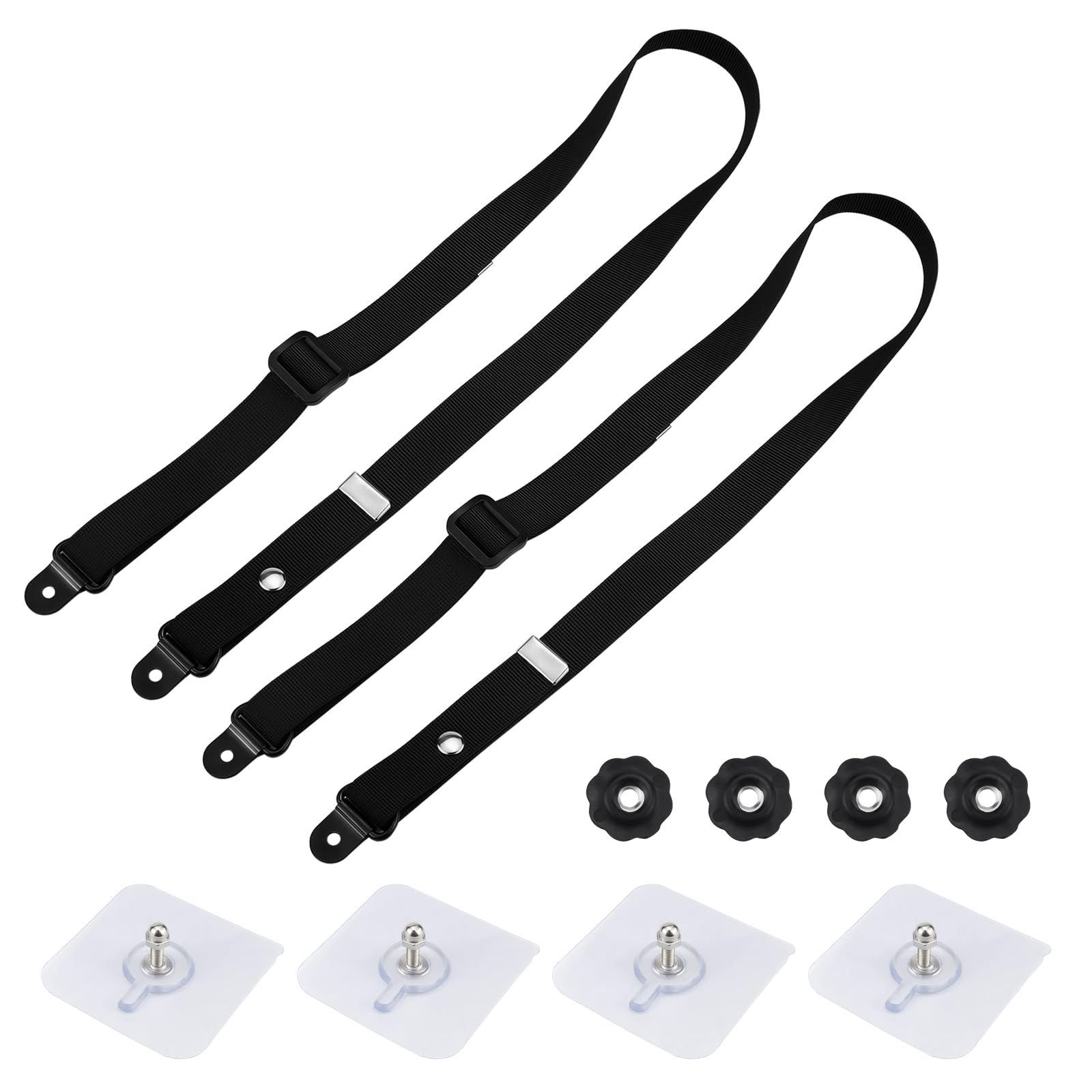 ZJIVQO TV safety straps no-drill adhesive secure wall-mounted TVs.
