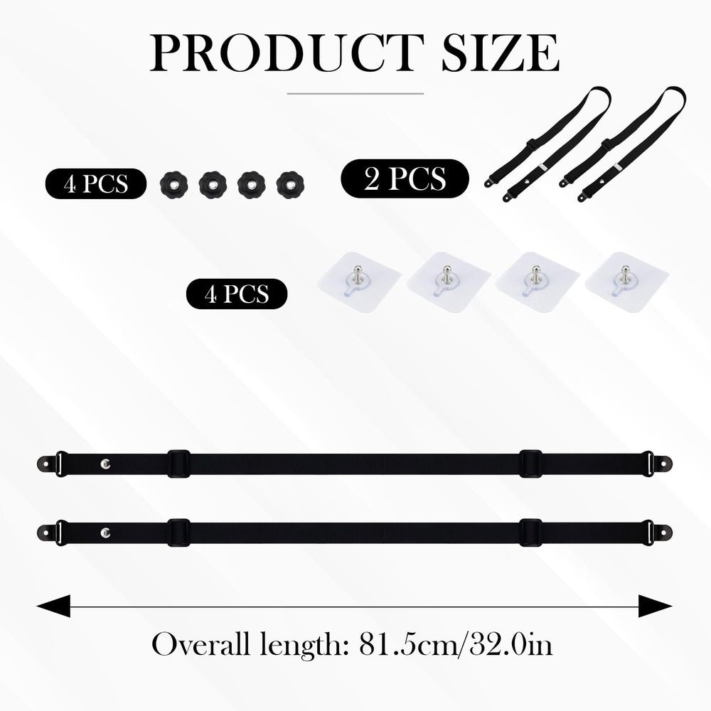 ZJIVQO wall anchors adhesive installation protects furniture from tipping.