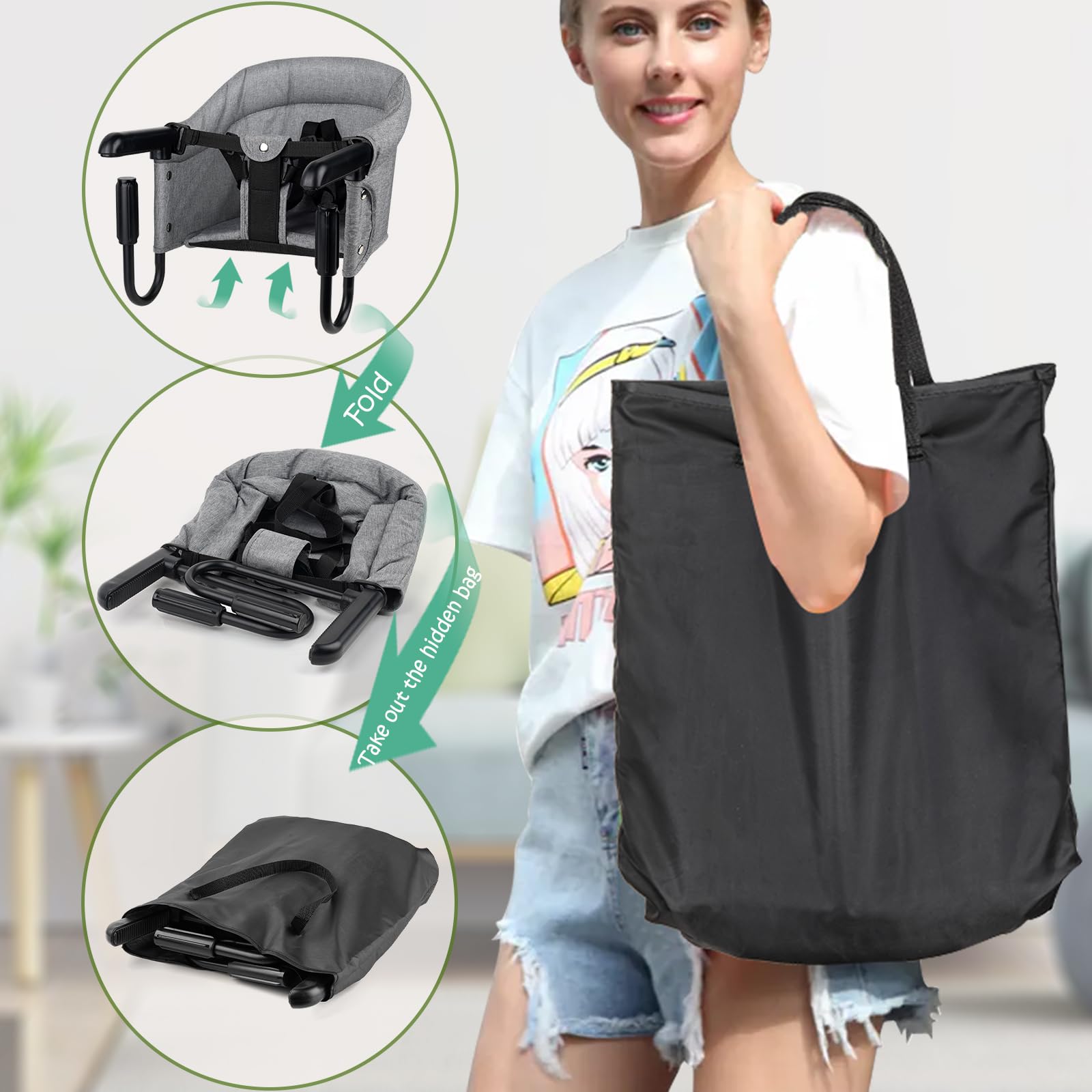 ZJNBMTFY five-point harness secure keeps infant safely seated