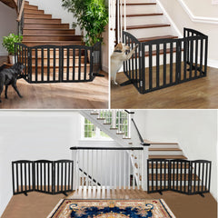 ZJSF 3-panel gate showcases collapsible design for narrow spaces.
