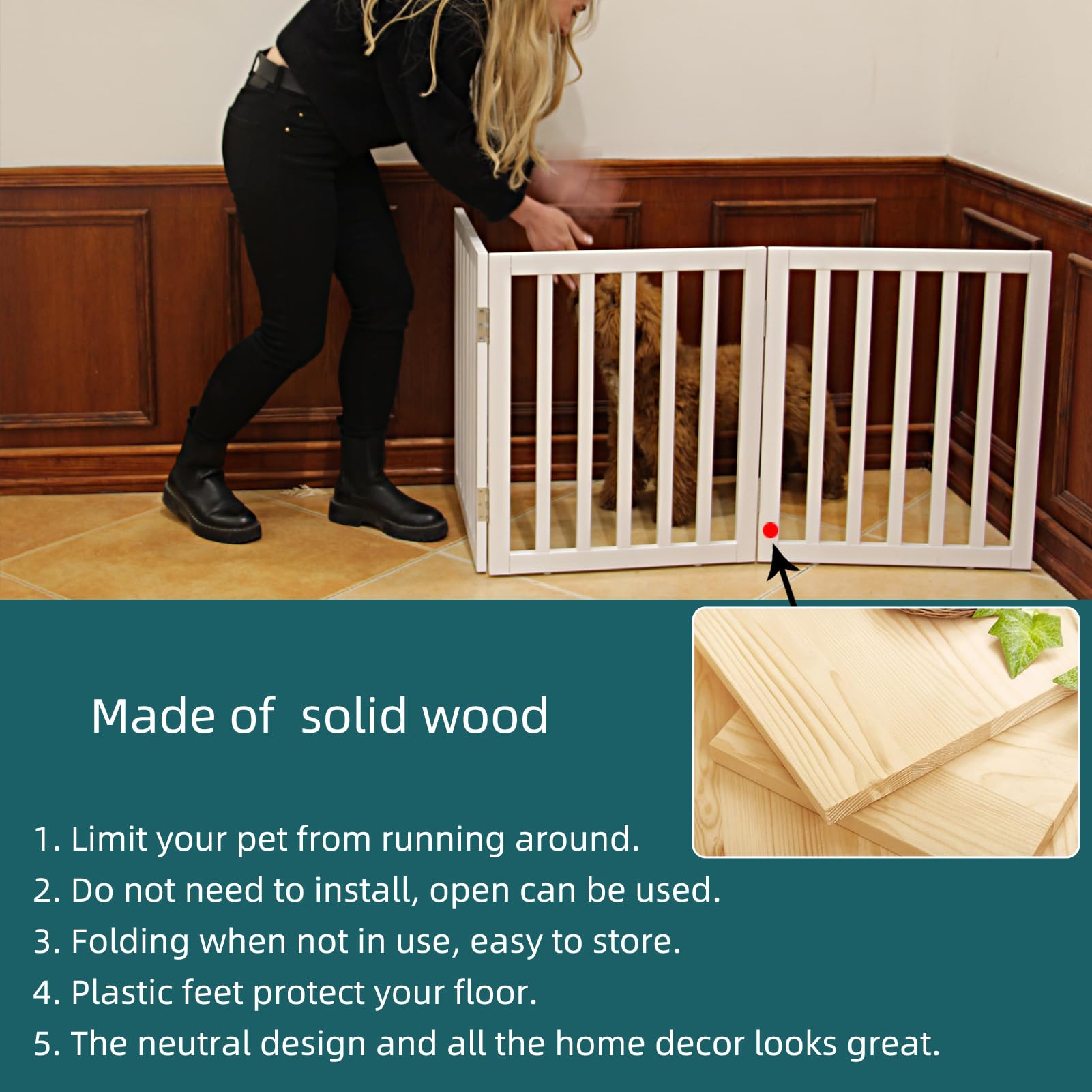ZJSF cedar wood finish adds warmth and a natural look to any room.