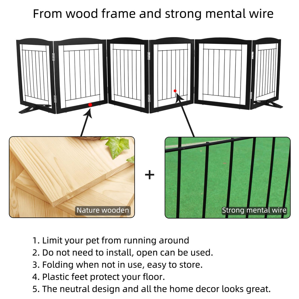ZJSF compact gate measures 24 inches tall for safe indoor use.